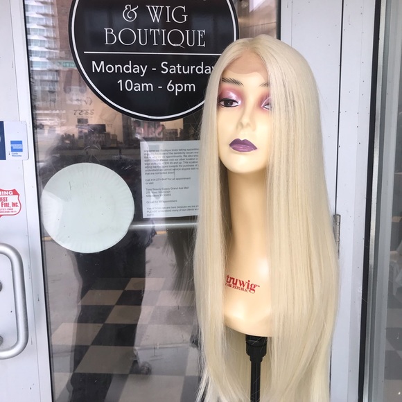Long blonde wig 613 Swisslace Lacefront 2020 Wig main image 5